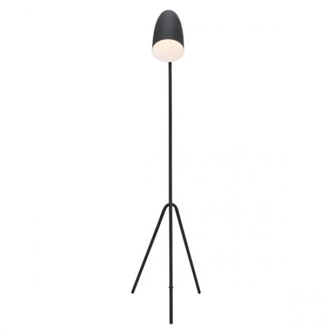 Unique & Sleek Tripod-Style Office Floor Lamp In Black 3 Unique & Sleek Tripod-Style Office Floor Lamp In Black - Image 3