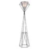 Geometric Architectural Style Floor Lamp In Black Steel