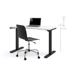 Modern White 48" Desk With Height Adjustment From 28 - 45" -Home Decor Shop 65857 17 2