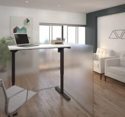 Modern White 48" Desk With Height Adjustment From 28 - 45" -Home Decor Shop 65857 17 room