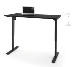 Black 60" Office Desk With Electronic Height Adjustment From 28 - 45" -Home Decor Shop 65867 18 1