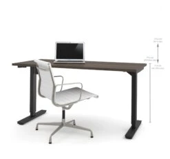 60" Antigua Office Desk With Electric Height Adjustment (from 28 - 45" H)