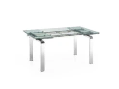 63-87" Extendable Steel & Glass Conference Table 5 63-87" Extendable Steel & Glass Conference Table -Home Decor Shop 6NTux1jM