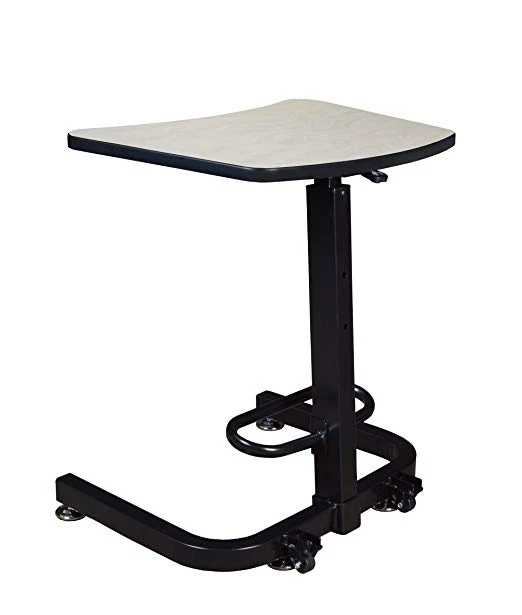 Compact 26" Sit-Stand Desk With Height Adjustment In Maple 2 Compact 26" Sit-Stand Desk With Height Adjustment In Maple - Image 2