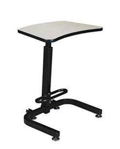 Compact 26" Sit-Stand Desk With Height Adjustment In Maple