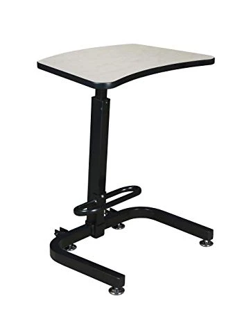 Compact 26" Sit-Stand Desk With Height Adjustment In Maple 1 Compact 26" Sit-Stand Desk With Height Adjustment In Maple