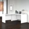 White 60" X 72" Reversible L-Shaped Modern Office Desk