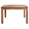 47" Square Meeting Table Of Solid Acacia Wood