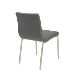 Contemporary Comfortable Gray Guest Or Conference Chair (Set Of 2) -Home Decor Shop 80960GRY 04