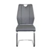 Quality Gray Leatherette Guest Or Conference Chairs (Set Of 2)