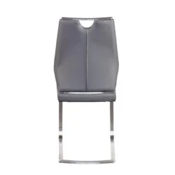 Quality Gray Leatherette Guest Or Conference Chairs (Set Of 2) -Home Decor Shop 81013GRY 05