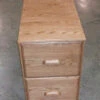 Solid Wood Handcrafted Red Oak Vertical File Cabinet