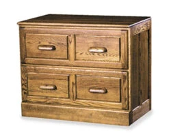 Solid Oak Handcrafted 36" Lateral File With Finish Options