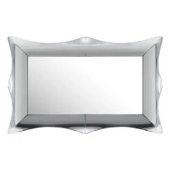Classic Rectangular Mirror W/ Rounded Mirror Frame