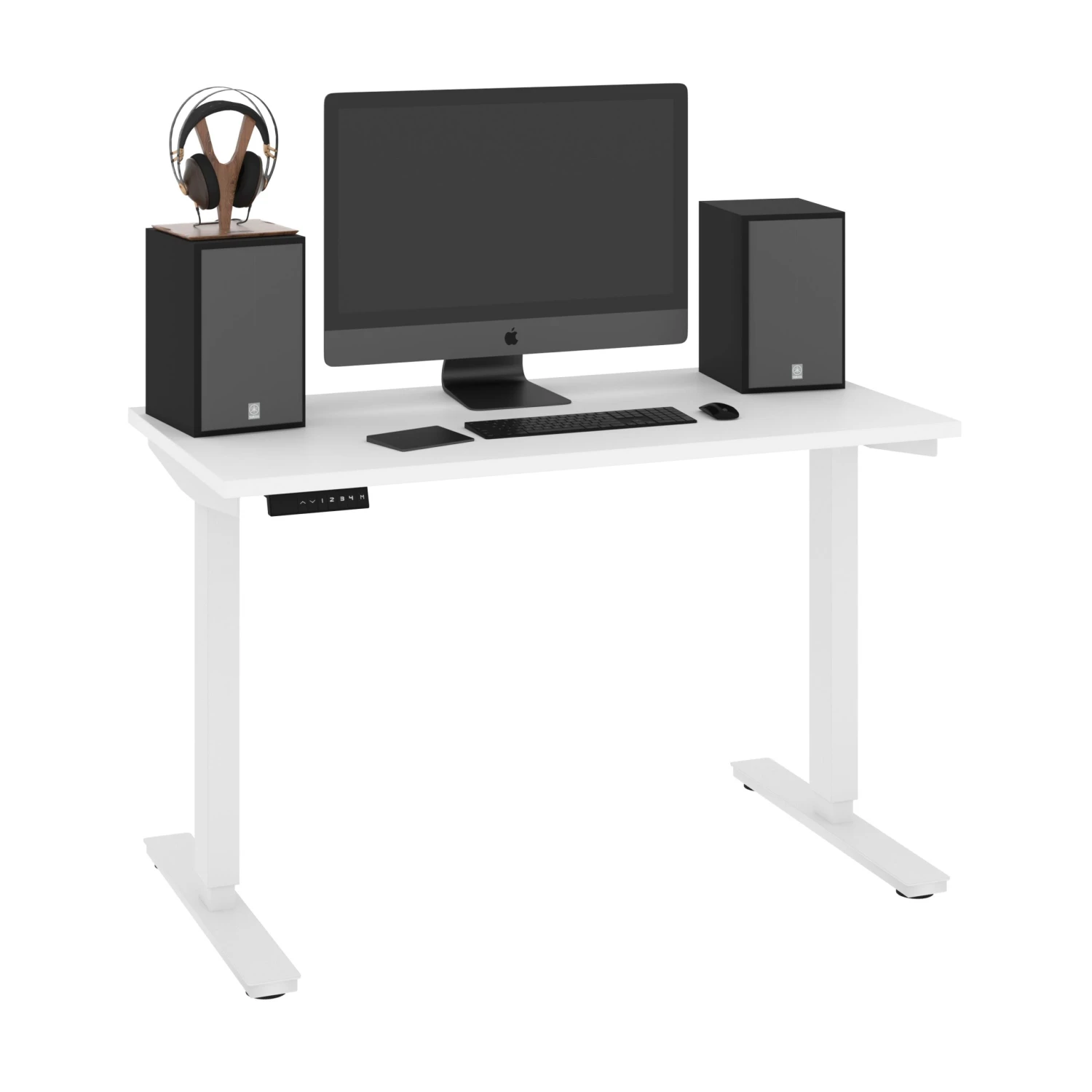 48" Adjustable Standing Desk In White 1 48" Adjustable Standing Desk In White