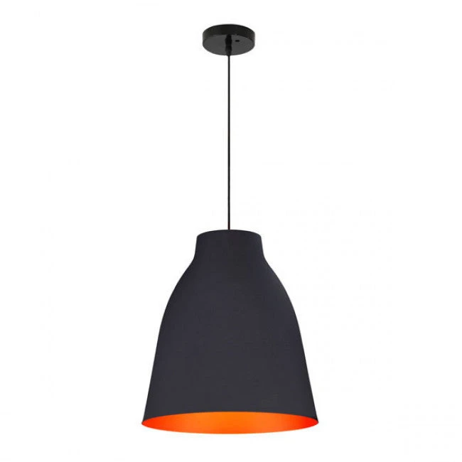 Black & Orange Hanging Ceiling Lamp 2 Black & Orange Hanging Ceiling Lamp - Image 2
