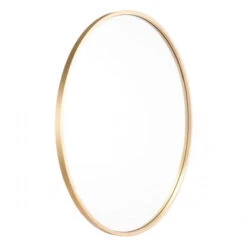 Round Minimalist Mirror With Gold Frame -Home Decor Shop A10759 1 650x650 1