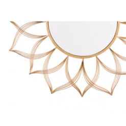 Gold Wire Mirror W/ Floral Design -Home Decor Shop A10801 3 650x650 1