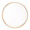 Simple Round Mirror W/ Gold Frame