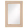 Classic Rectangular Wide Cream & Gold-Framed Mirror
