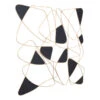 Modern Black & Gold Wall Art In Steel & Wood
