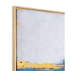 Blue & Yellow Wall Art W/ Gold Frame -Home Decor Shop A11706 3 650x650 1