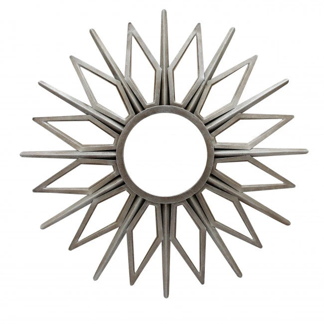 Radiant Silver Sunburst Mirror 1 Radiant Silver Sunburst Mirror