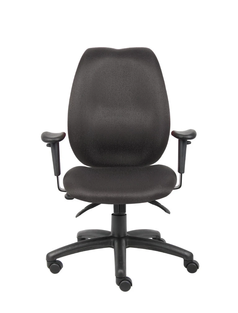 Boss Black High Back Office Chair W/ Waterfall Seat 2 Boss Black High Back Office Chair W/ Waterfall Seat - Image 2