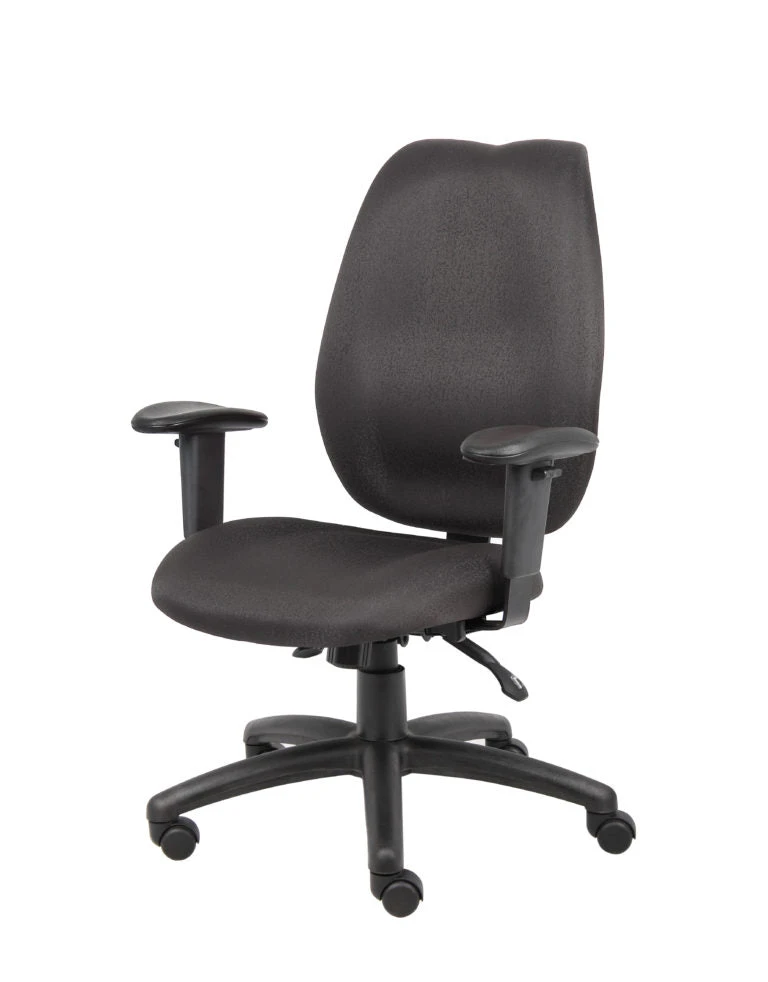 Boss Black High Back Office Chair W/ Waterfall Seat 3 Boss Black High Back Office Chair W/ Waterfall Seat - Image 3