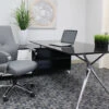 Boss Gray Leather Y-Design Office Chair