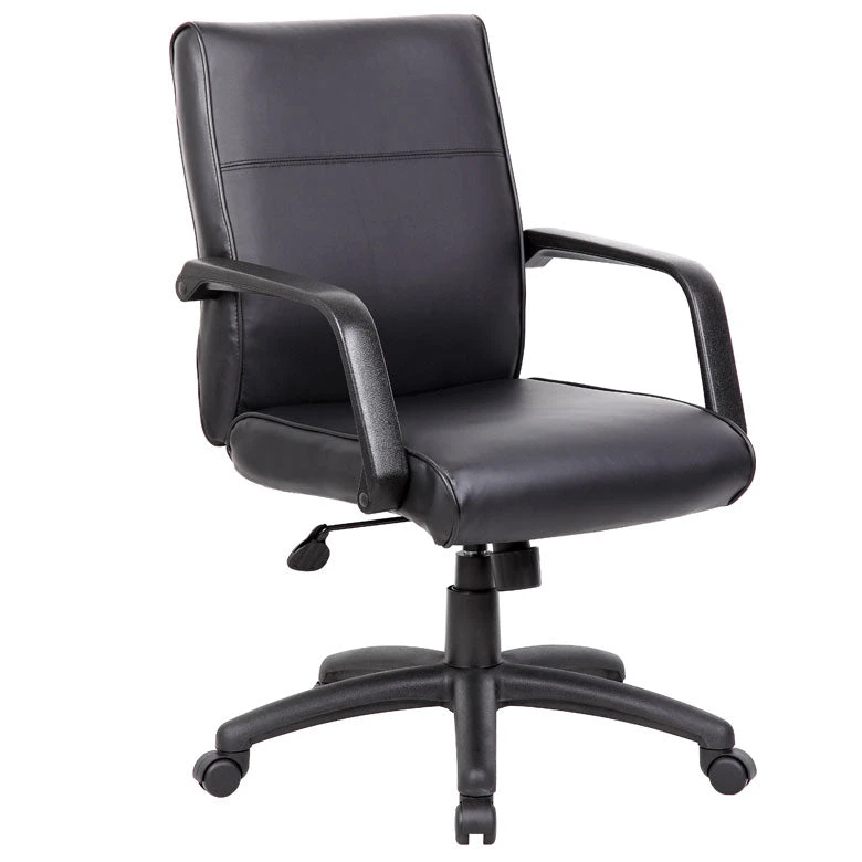Boss Black Transitional Mid-Back Office Chair 1 Boss Black Transitional Mid-Back Office Chair