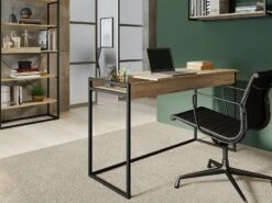 53" Oak Modern Desk With Flip Top -Home Decor Shop BCTRV6Wc