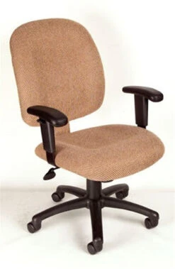 Boss Ergonomic Padded Chenille Office Chair With Armrests & Color Options -Home Decor Shop BOB495A 3