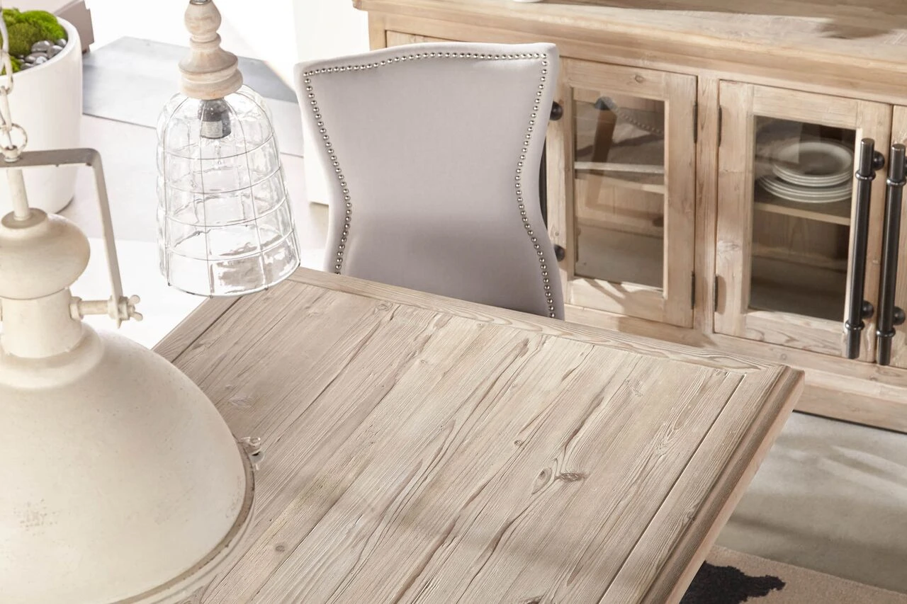 Star 99" Smoke Gray Pine Rectangular Conference Table - Image 2