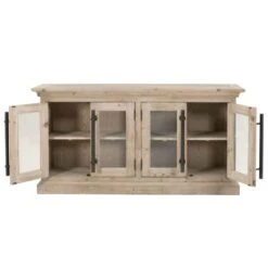 Star Classic Gray Pine Storage Credenza -Home Decor Shop Bastille Sideboard Smoke Gray Pine 3 preview