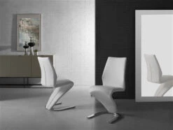 S-Design White Eco-Leather Guest Or Conference Chair (Set Of 2) -Home Decor Shop CB 6606 W 4T