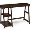 47" Modern Trestle Desk In Espresso Finish