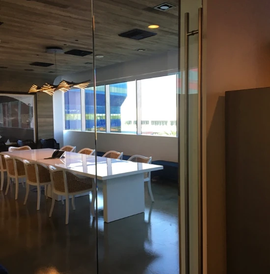 Modern White Lacquer Conference Table With Extensions To 167" W 2 Modern White Lacquer Conference Table With Extensions To 167" W - Image 2