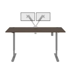 72" Dual Monitor Adjustable Desk In Antigua 9 72" Dual Monitor Adjustable Desk In Antigua -Home Decor Shop Cu380G2613cDyPyqi8R36MJ6mjY8sRB9