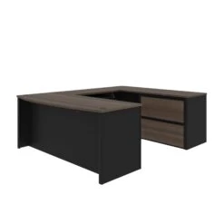 Premium U-shaped Desk In Antigua & Black With Oversized File Drawers -Home Decor Shop D02nP2624RnCyNnW8M92gRs1D3x9nZ4h