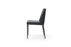 Sleek And Classic Black Leatherette Guest Or Conference Chair -Home Decor Shop DC1478P BLK 3