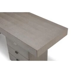 71" Modern Executive Desk With Side Drawers In Gray Oak -Home Decor Shop DK1894 GRY 5