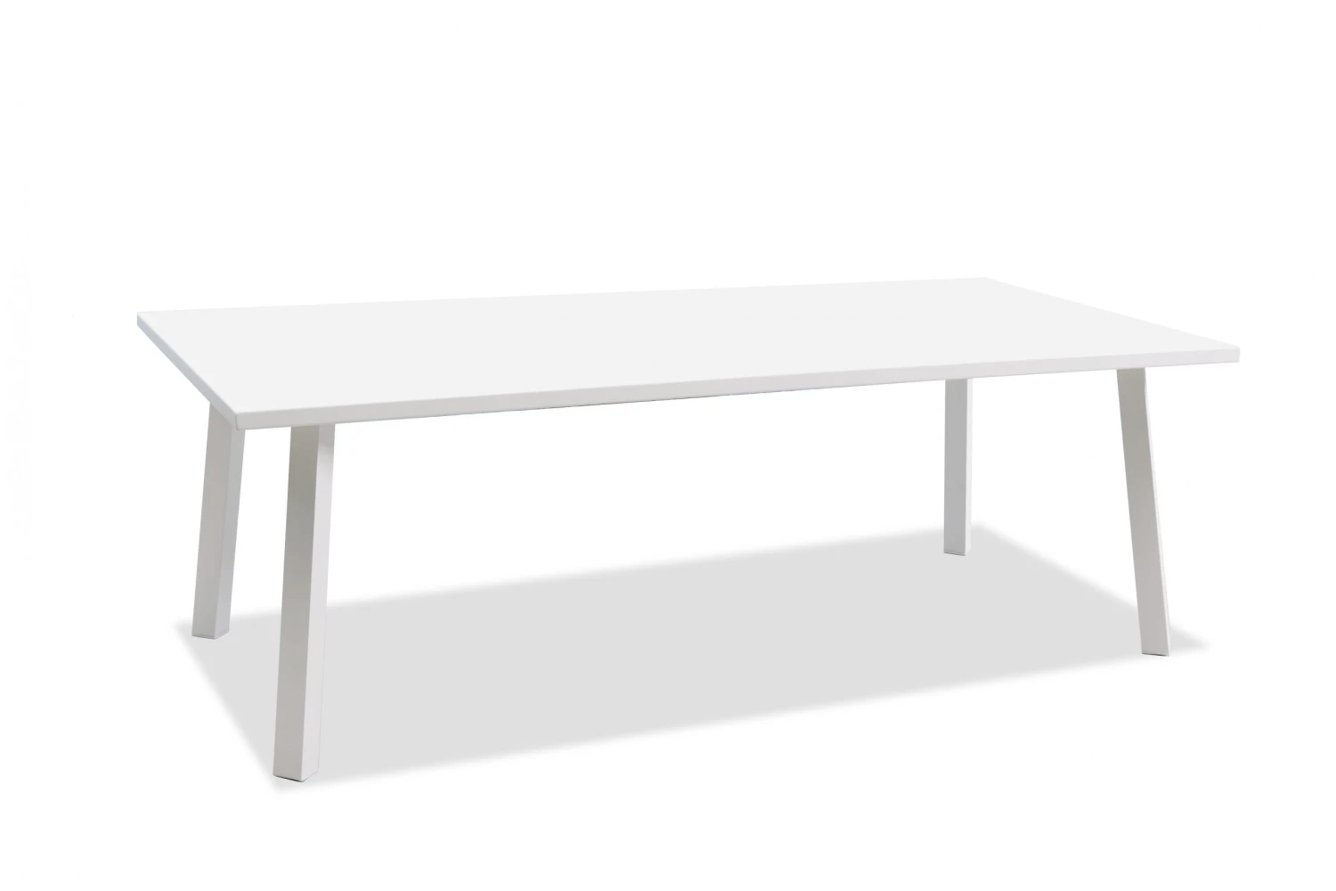 87" White Powder-Coated Aluminum Conference Table 1 87" White Powder-Coated Aluminum Conference Table