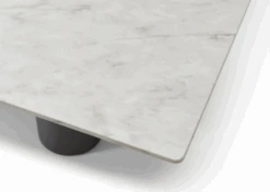 108" Contemporary White Marble Conference Table By Whiteline -Home Decor Shop DT1821 WHT.5