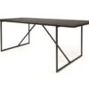 83" Conference Table Or Executive Desk With Black Marble Top And Aluminum Base