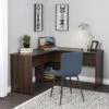 Prepac 56" L-Shaped Desk With Corner Storage In Espresso