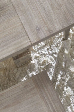 Star 78" - 110" Gray Acacia Extension Conference Table -Home Decor Shop HudsonExtensionDiningTable NaturalGray 2 01