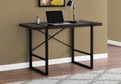 Boxcar Desk In Espresso And Black