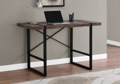 Boxcar Desk In Reclaimed Brown Wood And Black