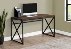 47" Barn-Style Desk In Reclaimed Brown Wood